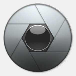Sticker Rond Arrêt de caméra