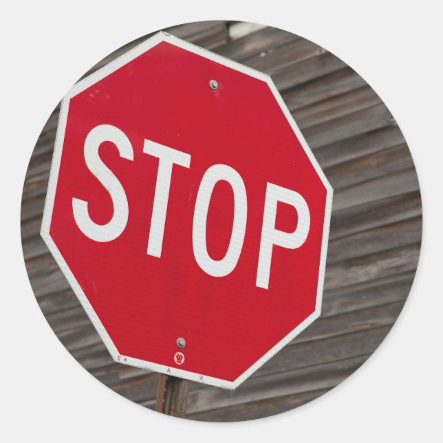 Sticker Rond Arrêter (Devant)