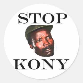 STICKER ROND ARRÊTER KONY 2012