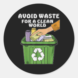 Sticker Rond Arrêter le filtrage de protection de la nature De 