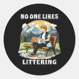 Sticker Rond Arrêter le filtrage de protection de la nature De