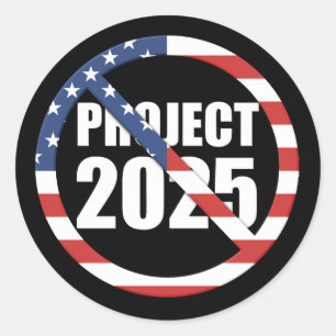 Sticker Rond Arrêter le projet 2025