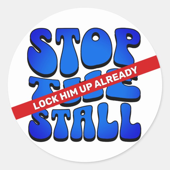 STICKER ROND ARRÊTER LE STALL (Devant)