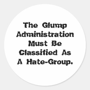Sticker Rond Arrêtez Glump Administration Hankamer Artjunkhaus
