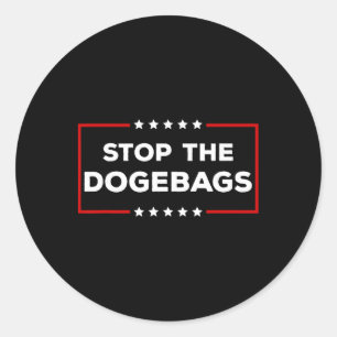 Sticker Rond Arrêtez Les Anti Doge Trump De Dogegs 