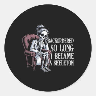 Sticker Rond Arrière-Commandé Si Longtemps Je Suis Devenu Un Sq