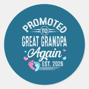 Sticker Rond Arrière-papi encore promu Est