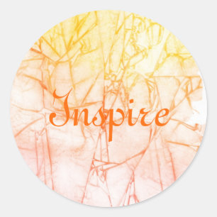 Sticker Rond arrière - plan abstrait d'aquarelle
