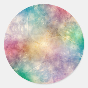 Sticker Rond Arrière - plan Antique Apophyse Fractals I