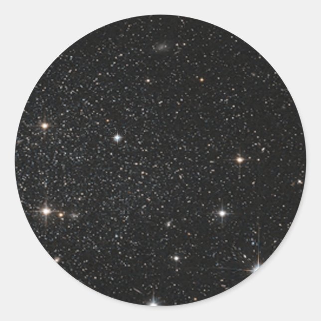 Sticker Rond Arrière - plan - Ciel nocturne et étoiles (Devant)