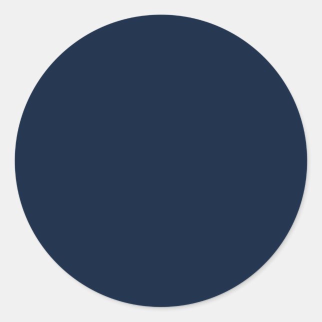 Sticker Rond Arrière - plan de couleur unie bleu foncé foncé (Devant)