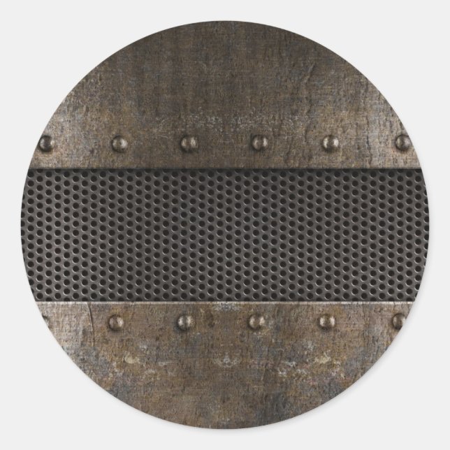 Sticker Rond Arrière - plan de grunge (Devant)