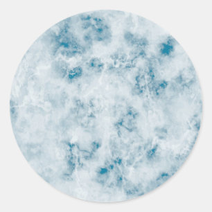 Sticker Rond Arrière - plan de texture bleu marbre
