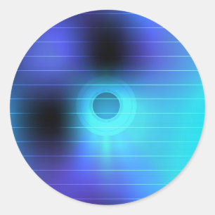 Sticker Rond Arrière - plan du Music Party