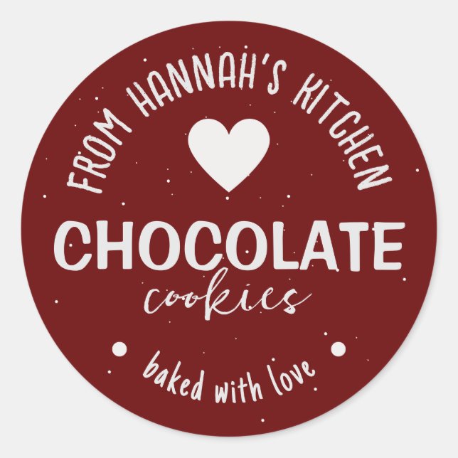 Sticker Rond Arrière - plan Parties scintillant Maroon Cuit Ave (Devant)