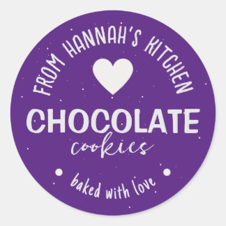 Sticker Rond Arrière - plan Parties scintillant violet cuit ave