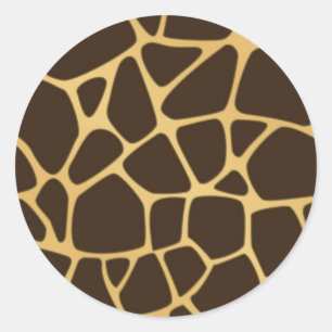 Sticker Rond Arrière - plan repéré par girafe