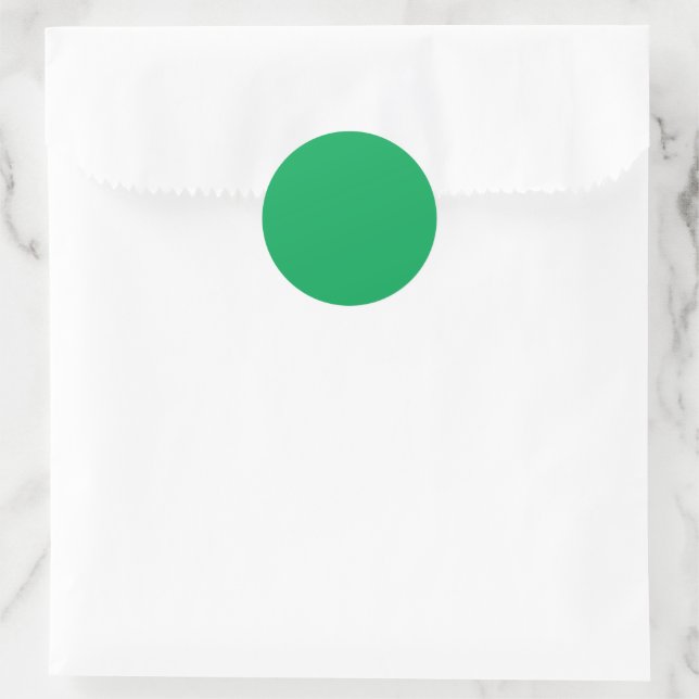 Sticker Rond Arrière - plan vert solide (Sac)
