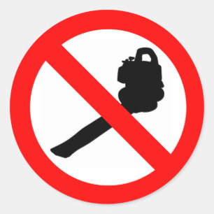 Sticker Rond Arrondi Pas De Souffleurs !