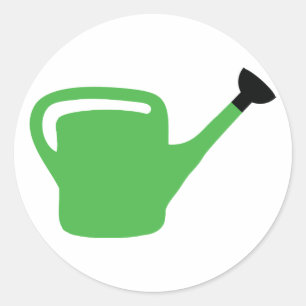Sticker Rond arrosage de jardinier vert