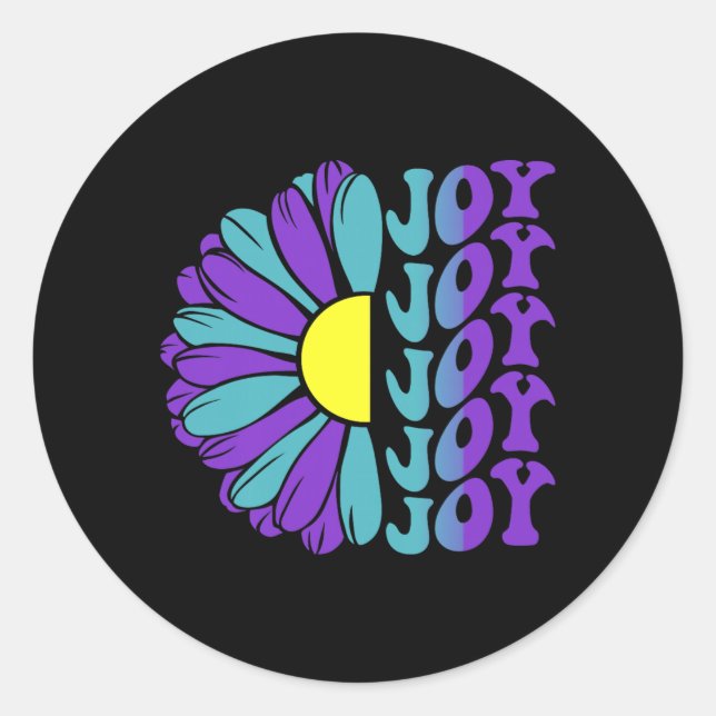 Sticker Rond Arroseur de prévention de la joie (Devant)