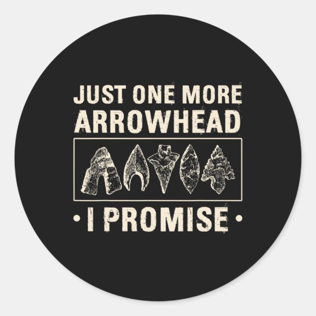 Sticker Rond Arrowhead Hunting Arrowheads (Devant)