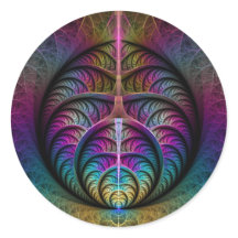 Art abstrait fractal coloré et psychédélique