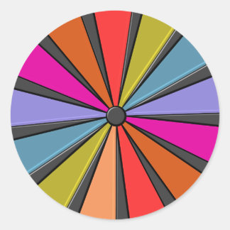 Sticker Rond Art cirque - Grand Pinwheel Haut