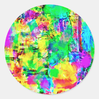 Sticker Rond Art cool par John Howard Schultz Jr