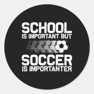Sticker Rond Art de football drôle pour garçons filles hommes f