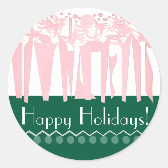 STICKER ROND ART DÉO (Devant)