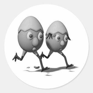 Sticker Rond Art d'oeuf RG RA