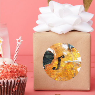 Sticker Rond Art du son : Cello