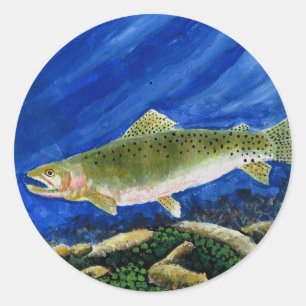 Sticker Rond Art gagnant par I. Walker 4e année