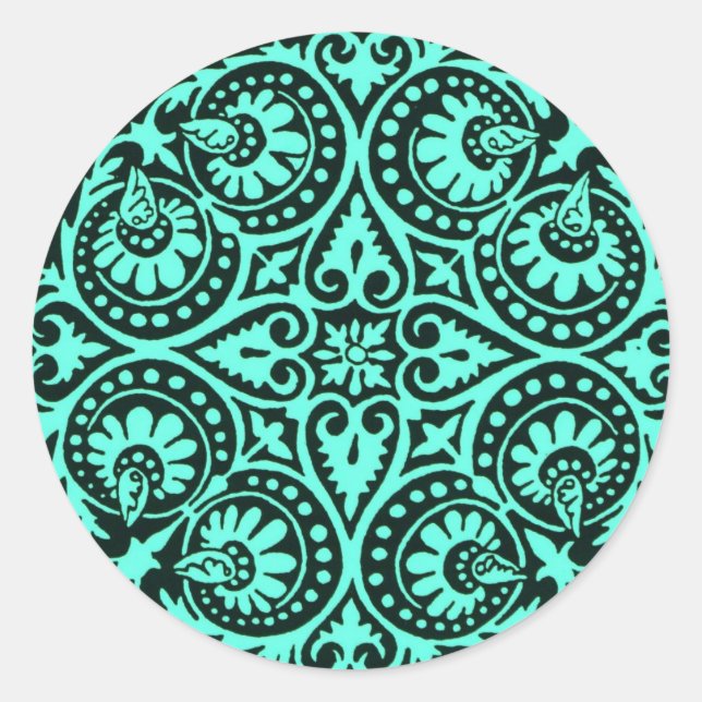STICKER ROND ART INDE (Devant)