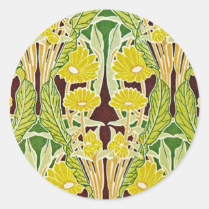 Sticker Rond Art Nouveau Design #7 à Emporio Moffa