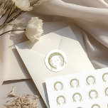 Sticker Rond Art Nouveau Monogramme Mucha Initiales<br><div class="desc">Express votre gratitude avec nos stickers étonnants avec des détails ornés inspirés par l'emblématique style Art Nouveau d'Alphonse Mucha. Ce étiquette monogramme est le moyen idéal pour ajouter une touche d'élégance et de sophistication à toutes les occasions, des mariages, des douches, des anniversaires aux événements d'entreprise et plus encore. Les...</div>