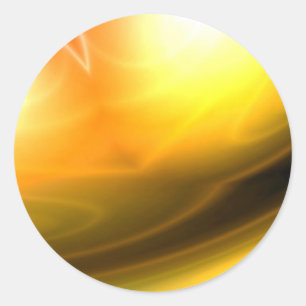 Sticker Rond Art numérique abstrait d'original