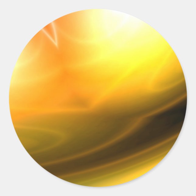 Sticker Rond Art numérique Abstrait original (Devant)