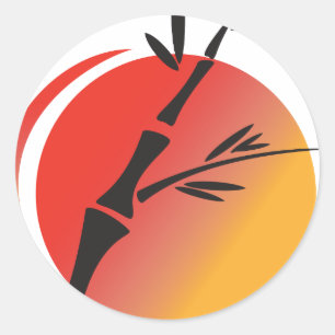 Sticker Rond Art oriental