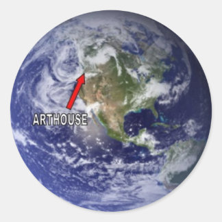 Sticker Rond ARTHOUSE (Vous êtes ici)