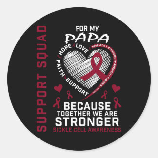 Sticker Rond Articles de sensibilisation à la drépanocytose de 