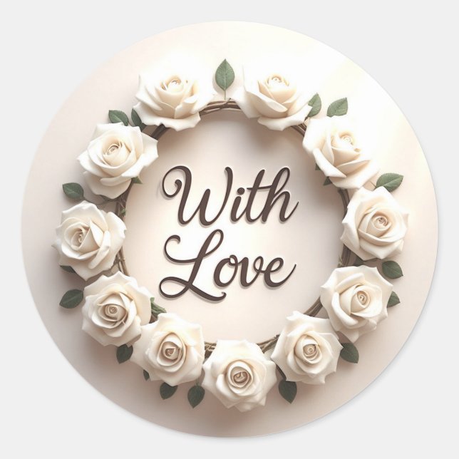 Sticker Rond Artisanat & Fournitures de Fête > Fournitures d'em (Devant)