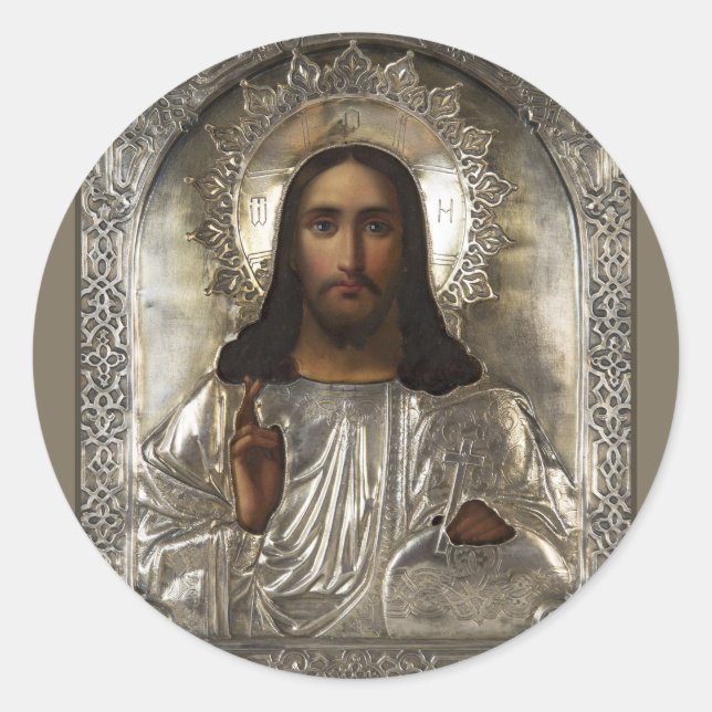 STICKER ROND ARTISTE CHRIST (Devant)