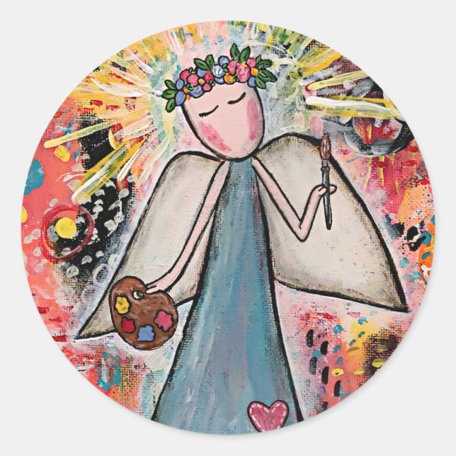 Sticker Rond Artiste de Whimsical (Devant)