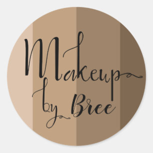 Sticker Rond Artiste maquillage de peau de la Fondation Shades