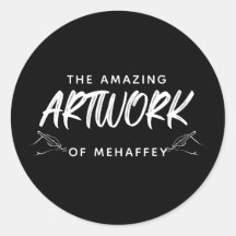 Artiste noir blanc personnalisé