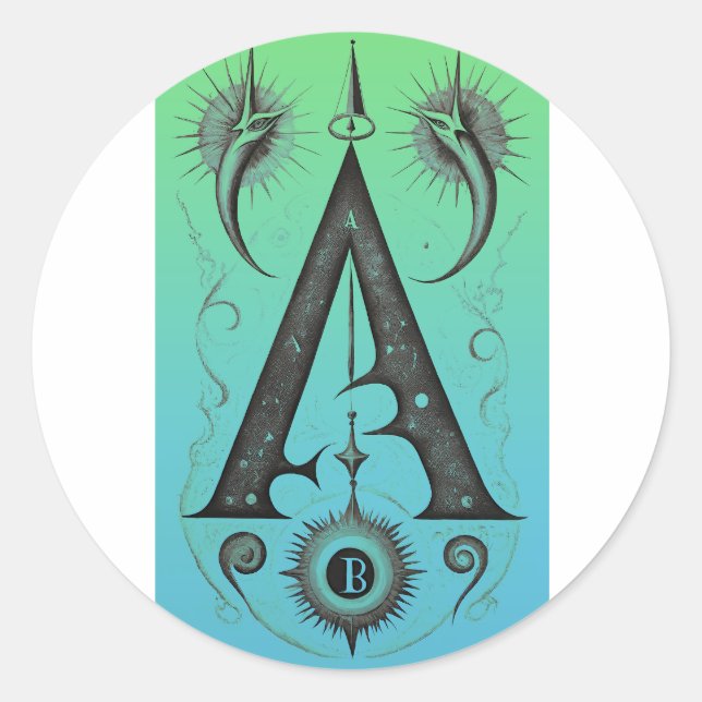 Sticker Rond Artistic Symbol of Vision & Energy (Devant)