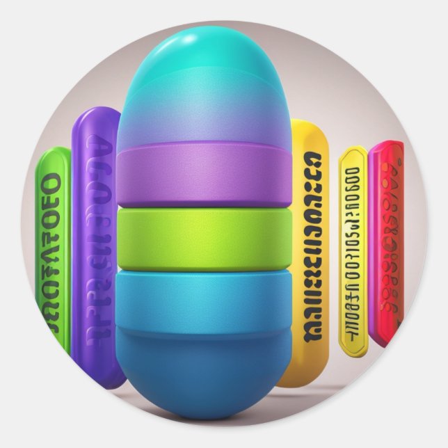 Sticker Rond "Artisty Unleashed : Capsule Collectio captivant (Devant)