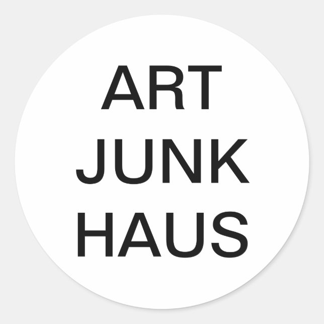 Sticker Rond ARTJUNKHAUS Jeff Hankamer Artjunkhaus SPLASH-ART (Devant)